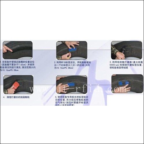 علامة رقعة إطار بتقنية RFID UHF