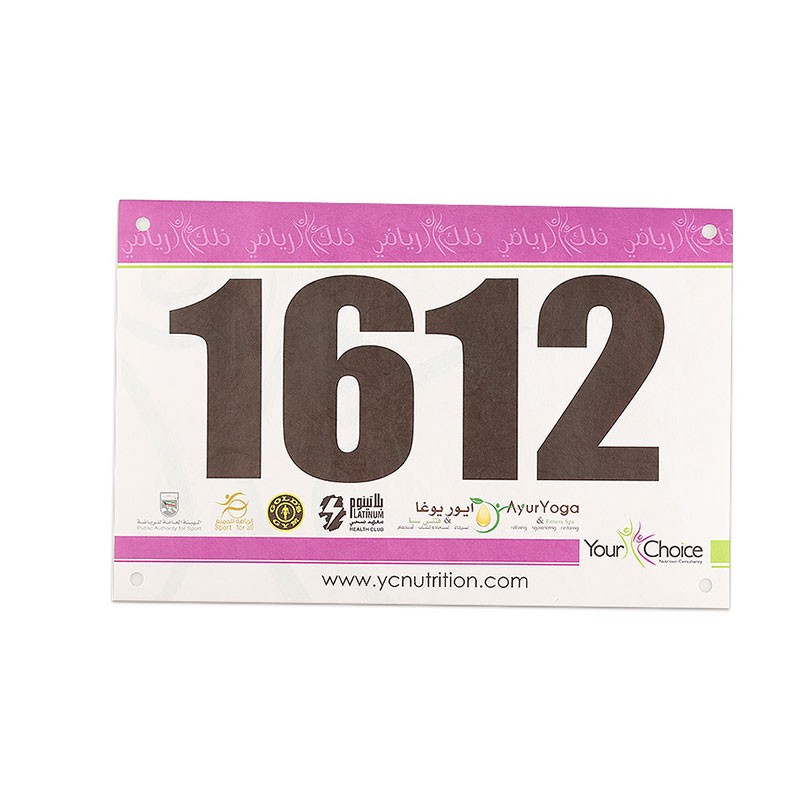 JT-240190 902-928 ميجاهرتز، علامة سباق ماراثون مقاومة للماء بتقنية RFID من مادة تايفك