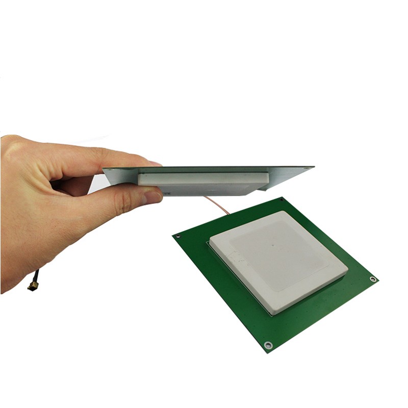 هوائي سيراميكي JT-T0080 UHF RFID بقدرة 5 ديسيبل، 80 × 80 مم، نطاق تردد 860-960 ميجاهرتز، استقطاب دائري يميني، حساسية عالية