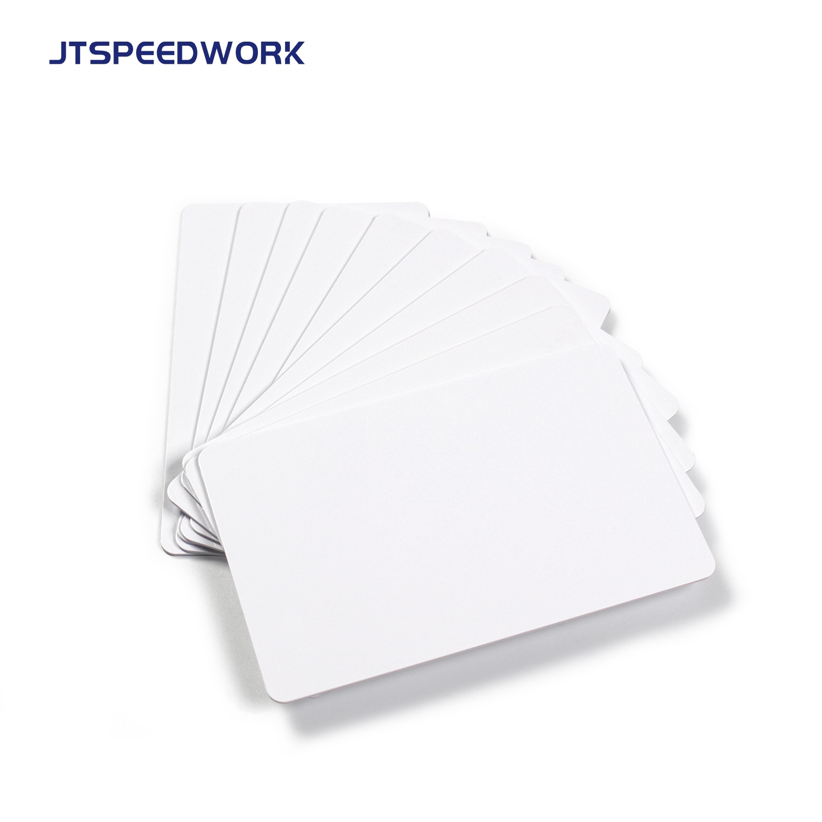 بطاقة JT-303 ثنائية التردد UHF RFID، أبعادها 86 × 54 × 0.86 مم، بتردد 125 كيلوهرتز + 860-960 ميجاهرتز