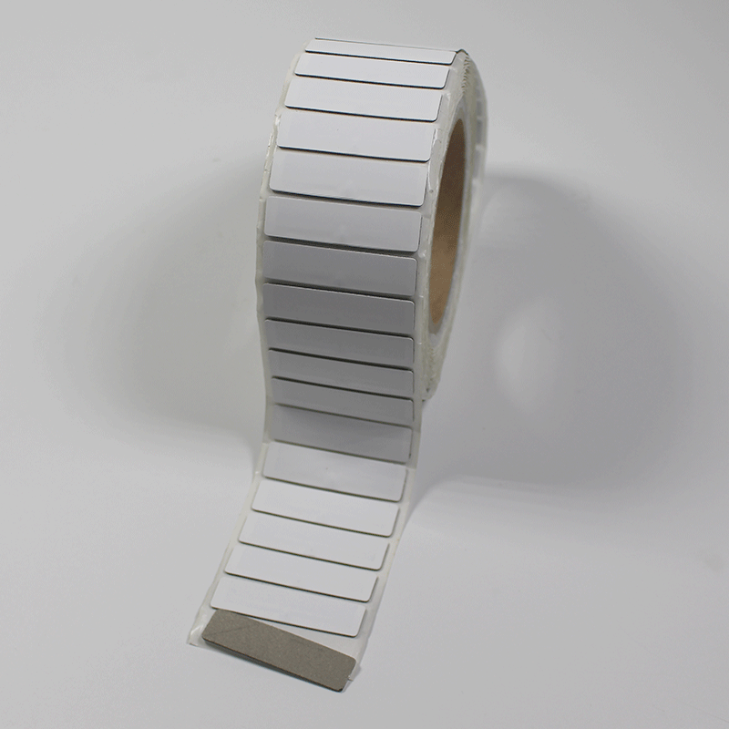 بطاقة تعريف مرنة قابلة للطباعة بتقنية RFID UHF مضادة للمعادن، متوافقة مع معيار ISO18000 6C، مقاس 52 × 18 مم