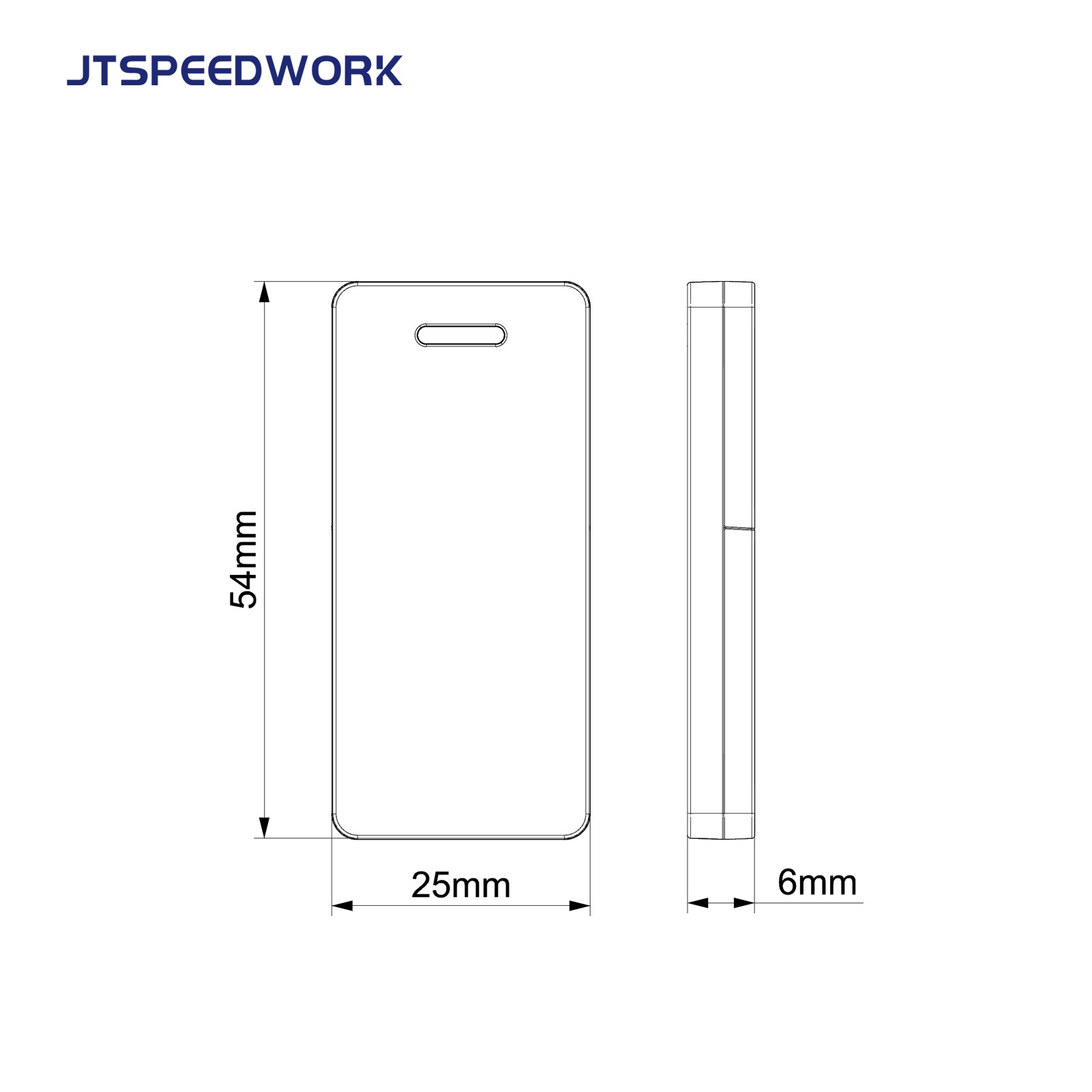 بطاقة تعريف لاسلكية نشطة JT-T2490 بتردد 2.4 جيجاهرتز لإدارة المخزون مع بطارية قابلة للاستبدال