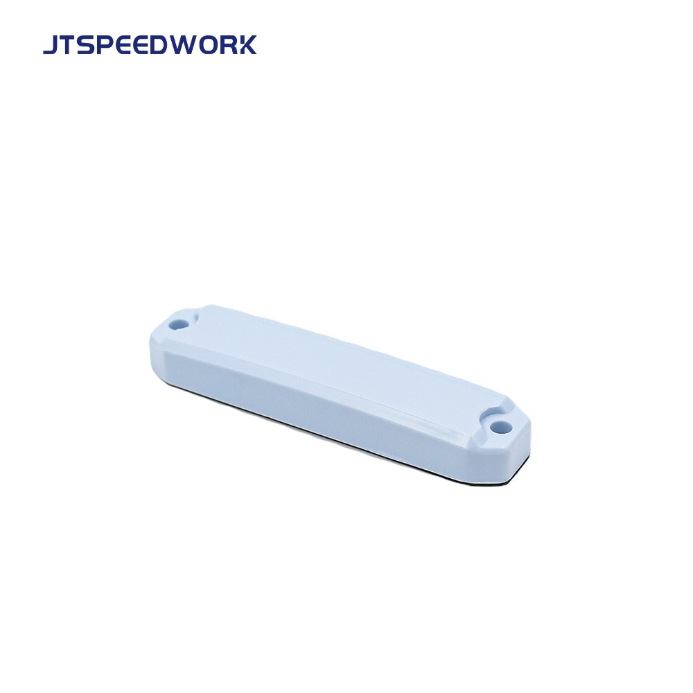 JT-K8520، أبعادها 85 × 20 × 11 مم، تعمل بتقنية UHF RFID بتردد 860-960 ميجاهرتز، وهي علامة مضادة للمعادن لإدارة الأصول.