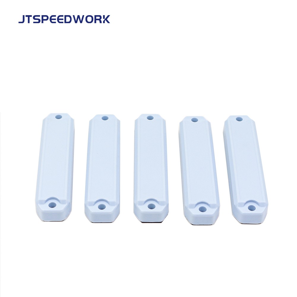 JT-K8520، أبعادها 85 × 20 × 11 مم، تعمل بتقنية UHF RFID بتردد 860-960 ميجاهرتز، وهي علامة مضادة للمعادن لإدارة الأصول.