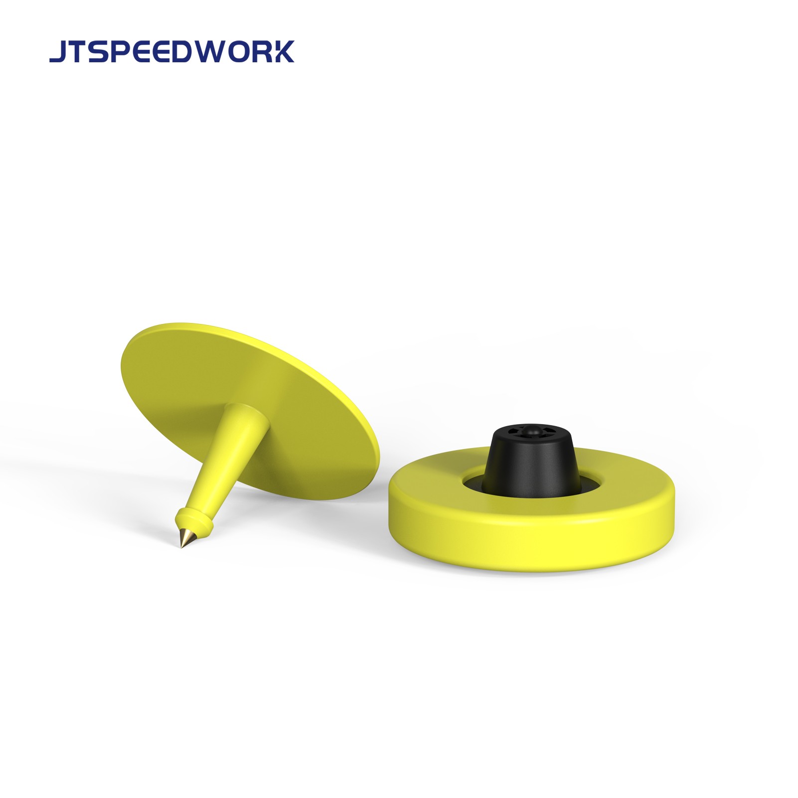 JT-E001 LF RFID علامة أذن للحيوانات بتردد 134.2 كيلو هرتز FDX EM4305