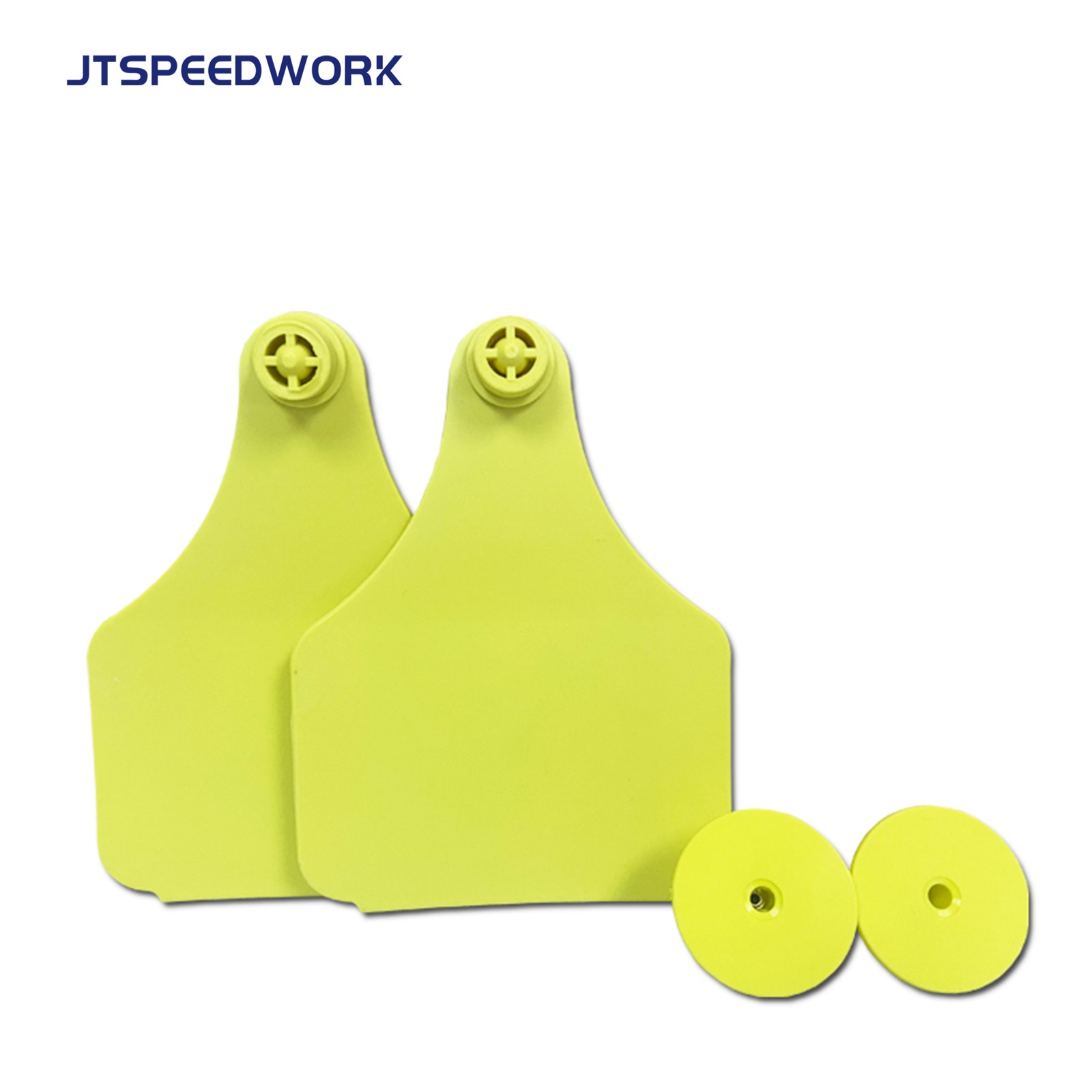 JT-E10080 100*75mm UHF RFID علامة أذن للحيوانات والماشية لإدارة الثروة الحيوانية