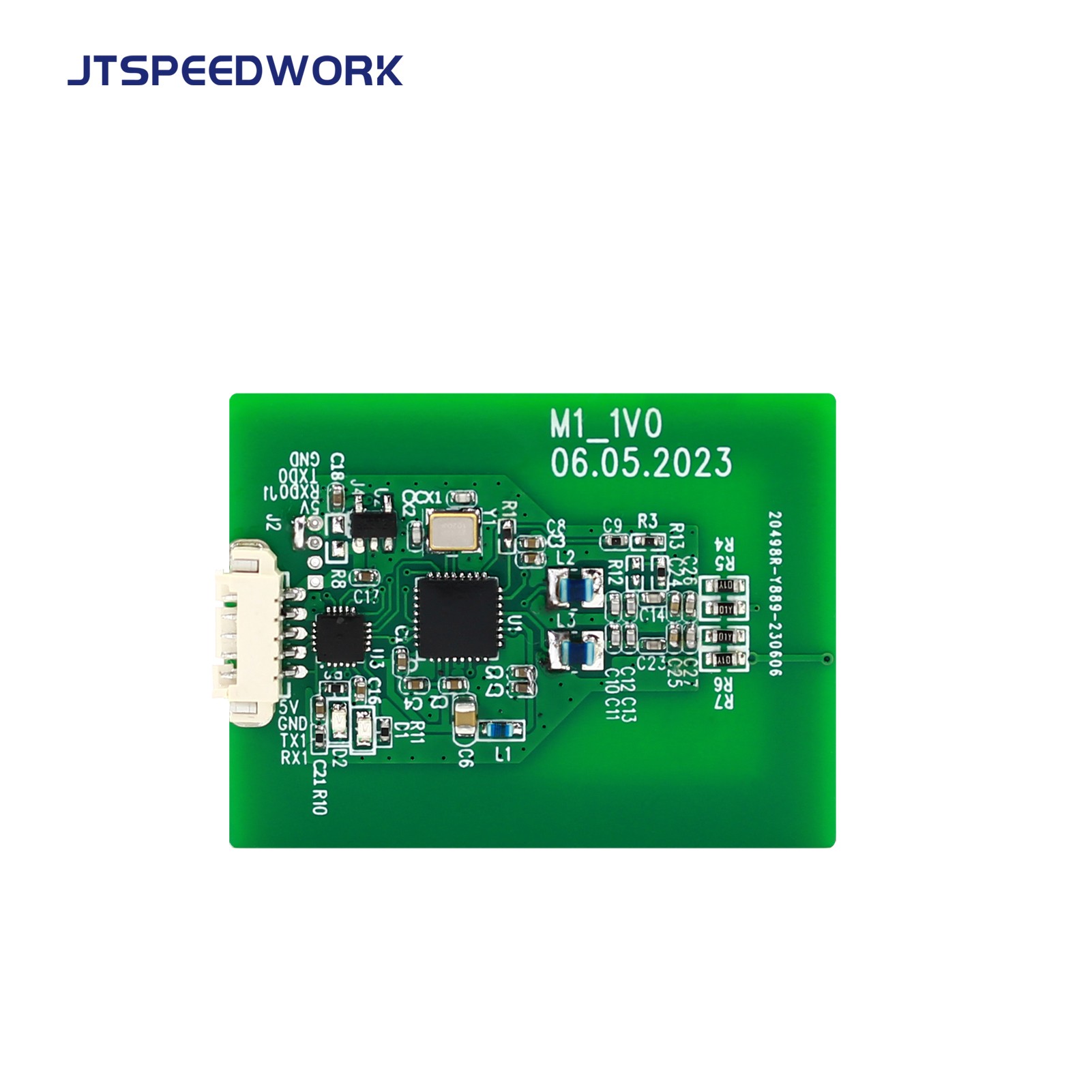 وحدة JT-2302 HF RFID بتردد 13.56 ميجاهرتز، تدعم معيار ISO14443A ومعيار ISO15693، وتدعم بطاقة Mifare1 IC.