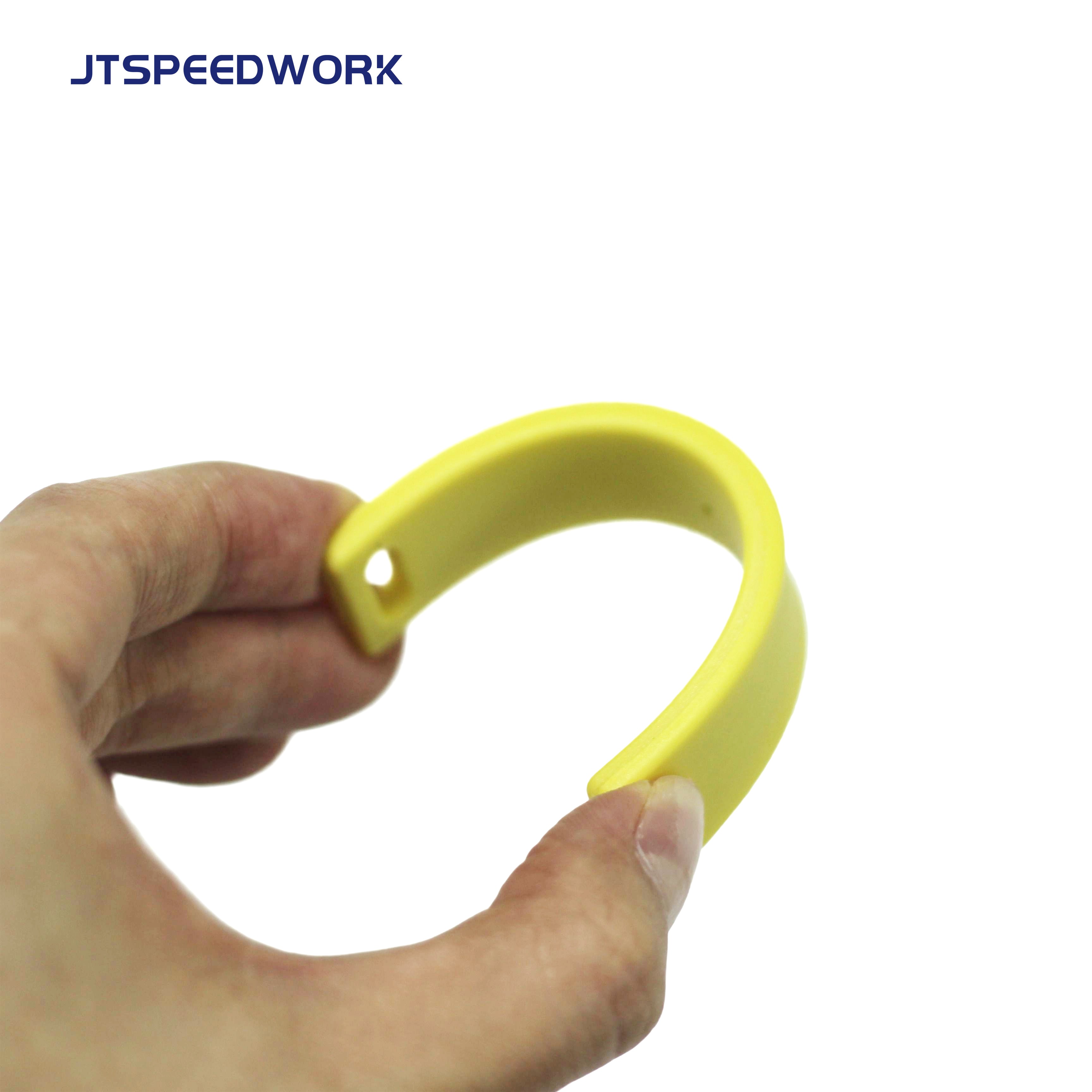 JT-K9018 90*18*4mm TPU UHF RFID Impinj Monza R6 علامة مرنة مضادة للمعادن