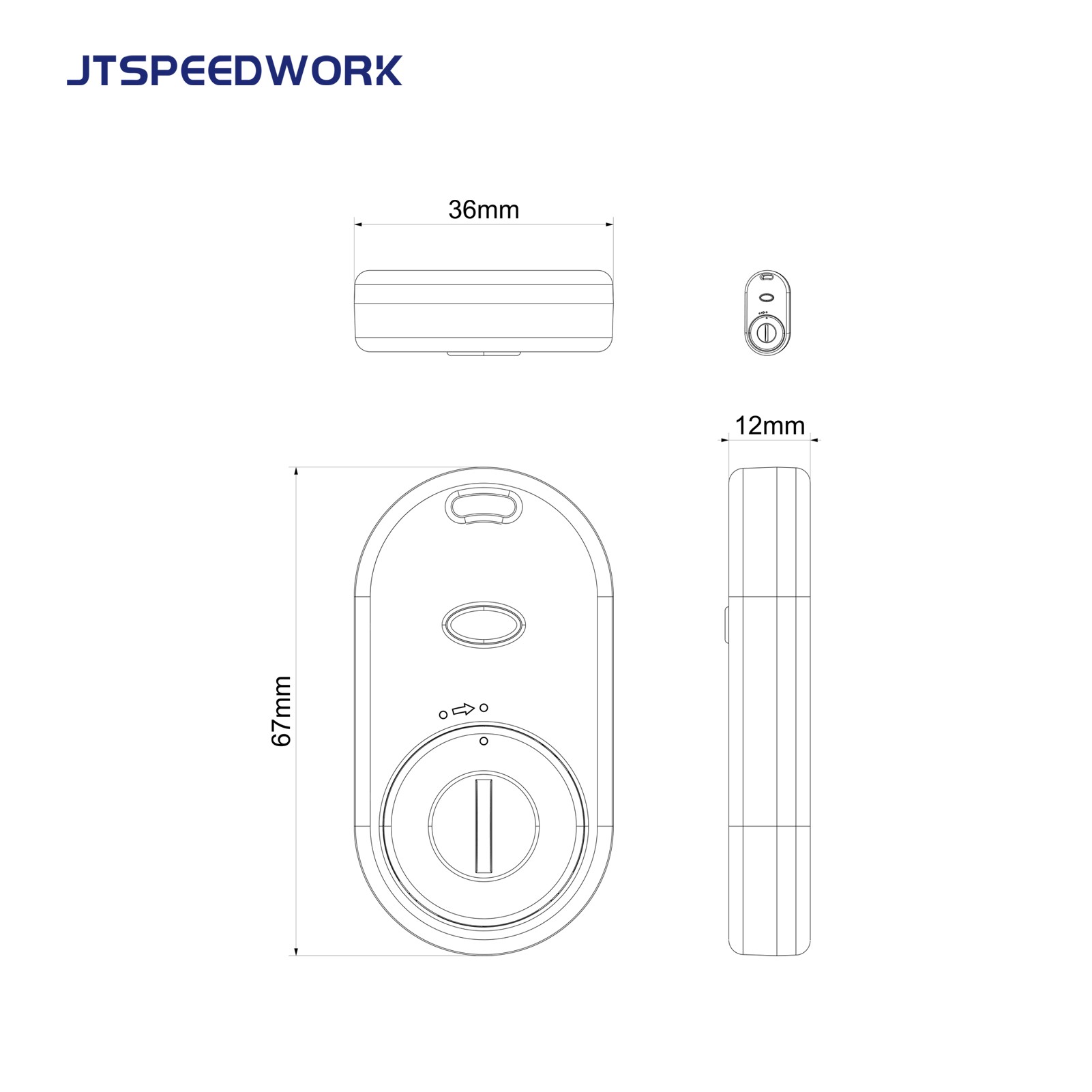 JT-T2483 علامة RFID نشطة بتردد 2.4 جيجاهرتز مزودة بإضاءة وصوت