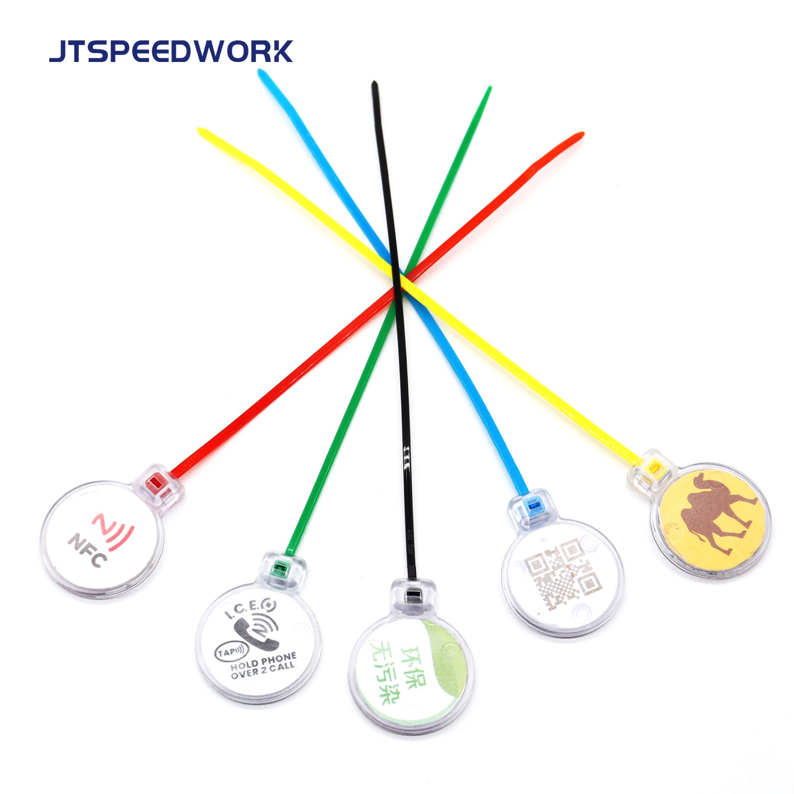 JT-ZD28T علامة ربط كابل RFID UHF/NFC/LF IP67