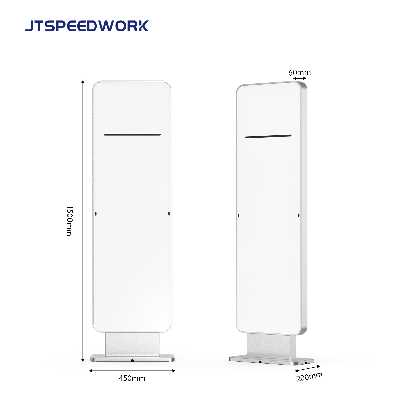 قارئ بوابة JT-923 أو JT-924 بتقنية UHF RFID متوافق مع معيار ISO18000-6C وشاشة أندرويد لإدارة التحكم في الوصول
