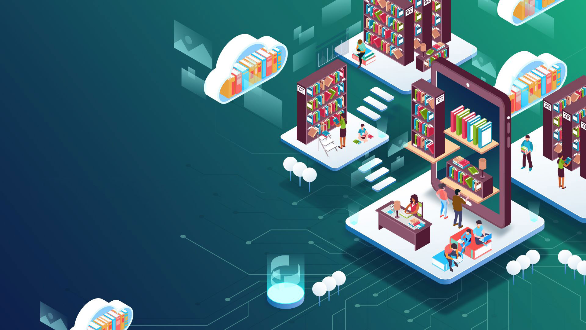 إدارة ذكية لخزائن الكتب