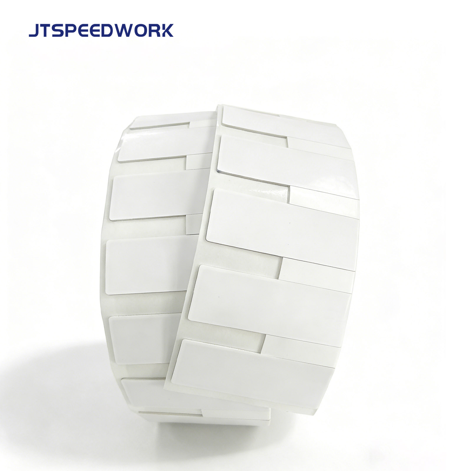 JT-K8025 80*25*1.26 مم 860-960 ميجاهرتز UHF ملصق مرن قابل للطباعة على المعدن بتقنية RFID Impinj Monza R6-P